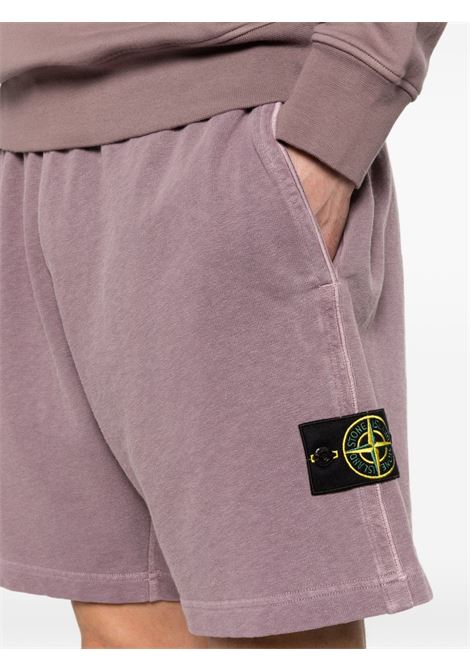 6200014 old effect shorts man purple grey STONE ISLAND | L1S15 6200014 S0060V018F
